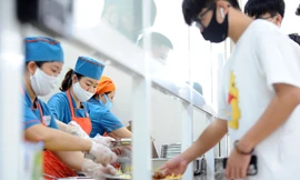 Bữa ăn bán trú của học sinh 'mùa Covid -19'