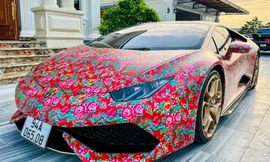 Lamborghini Huracan 'bắt trend' con công của dân chơi Bạc Liêu
