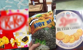 Giới trẻ "unbox" giỏ quà Tết, dở khóc dở cười vì trúng ngay sít-rịt "pha kè"