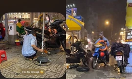 Bị hỏng xe giữa trời mưa lớn, cô bạn Gen Z đón nhận cái kết bất ngờ