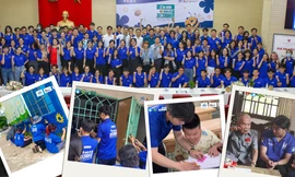 Những "chú ong chăm chỉ" ĐH Kiến trúc tham gia tình nguyện làm đẹp cho đời