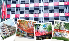 Các trường đại học tại TP.HCM rực sắc cờ đỏ, cùng vẽ nên bức tranh hòa bình