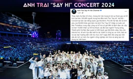 Concert Anh Trai "Say Hi" xác nhận chào đón hơn 90 nghìn khán giả tại Hà Nội