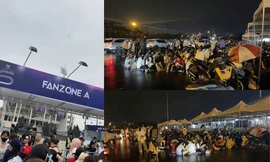 Concert ATSH D-6: Khán giả bất chấp trời mưa lớn, xếp hàng xuyên đêm giữ chỗ