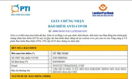 Bảo hiểm COVID-19 từng được các doanh nghiệp triển khai hồi đầu năm 2020.