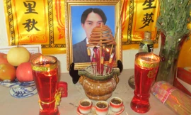 Di ảnh nạn nhân Phúc.