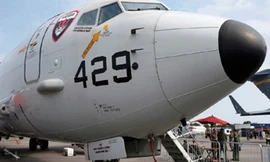 Máy bay do thám P8-Poseidon của Mỹ trong triển lãm hồi tháng 2/2014 tại Singapore.