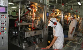 Dây chuyền chế biến lạp xưởng của Vissan.