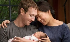 Mark Zuckerberg và vợ - Priscilla Chan cùng con gái vừa chào đời. Ảnh: Mark Zuckerberg.