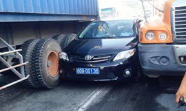 Hiện trường tai nạn.