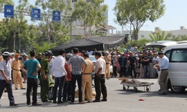 Hiện trường xảy ra vụ tai nạn. Ảnh: Thanh Trần.