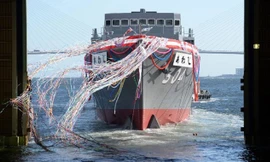 Chiêm ngưỡng tàu quét mìn “khủng” Nhật Bản mới hạ thủy