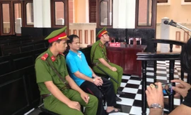 Bị cáo Võ Văn Minh trong phòng xét xử.