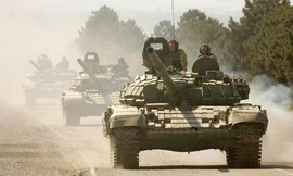 Xe tăng của Nga. Ảnh: Novorossia