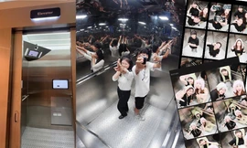 "Tọa độ check-in" mới: Chụp ảnh trong thang máy với Elevator Photobooth