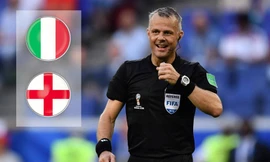 Trọng tài bắt chung kết EURO từng cầm còi trận Anh thua Italia