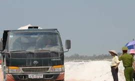 Cty PVM được đoàn kiểm tra kết luận đảm bảo khai thác cát trắng đúng thỏa thuận với dân