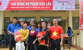 Các thầy cô và cán bộ hiến máu nhiều lần tại trường Cao đẳng sư phạm Đắk Lắk.