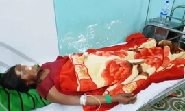 Một trường hợp gặp nạn đang được điều trị tại bệnh viện