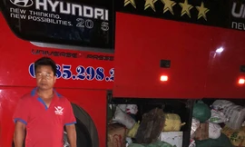 Tài xế và tang vật