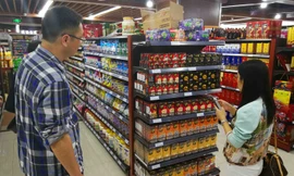 Phần lớn các siêu thị Trung Quốc đều có cà phê G7 của Việt Nam