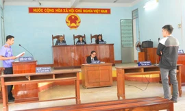 Phạm T trước tòa