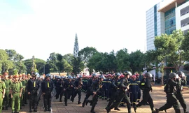 Công an tỉnh Đắk Lắk ra quân trấn áp tội phạm