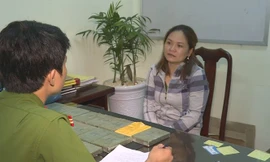 Bị can Phan Thị Đào tại cơ quan điều tra