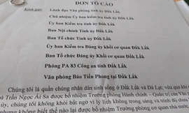 Đơn tố cáo bà Sa gửi đến báo Tiền Phong