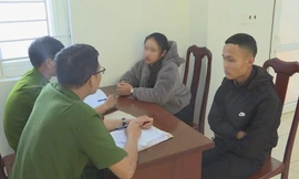 Nhóm học sinh tại cơ quan điều tra