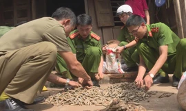 Số đạn dược bên trong nhà ông Tuấn