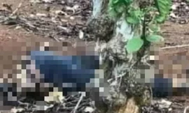 HIện trường phát hiện thi thể người đàn ông