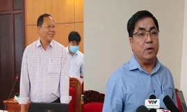 Ông Võ Ngọc Tuyên (bên trái) và ông Ya Toan Ênuôl là 2 người có số điểm cao nhất