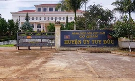 Trụ sở Huyện uỷ Tuy Đức, nơi công tác của ông Khang và tài xế T