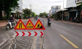 Khắc phục đường Đinh Tiên Hoàng