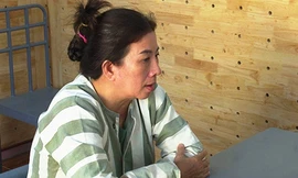 Bị can Hà tại cơ quan điều tra