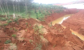 Hiện trường vụ sạt lở đất