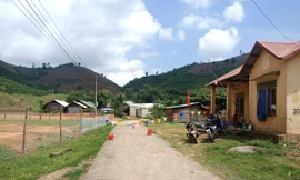 Khu vực cách lý ở thôn 6, xã Quảng Hòa