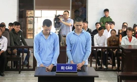 Hai bị cáo Thực và Phóng tại HĐXX