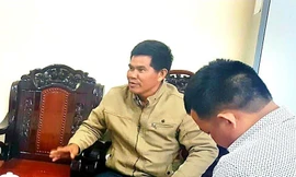 Ông Nguyễn Văn Minh khi còn giữ chức vụ Chủ tịch UBND xã Đắk R'Tih