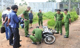 Công an khám nghiệm hiện trường