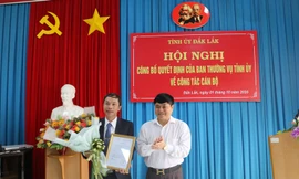 Ban Thường vụ Tỉnh ủy Đắk Lắk bổ nhiệm ông Đinh Xuân Toản làm Tổng Biên tập Báo Đắk Lắk 