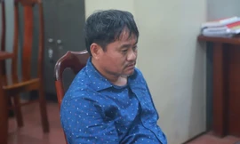 Đối tượng Đỗ Văn Minh tại cơ quan điều tra