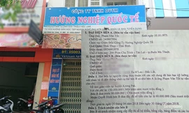 Trụ sở của Cty Hướng Nghiệp và hợp đồng lo việc giá 150 triệu