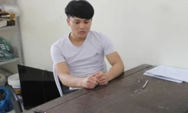 Đối tượng bắn chết người và tang vật vụ án - Ảnh: Hoàng Long