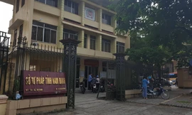 Sở Tư pháp Nam Định, nơi có 2 cán bộ vừa bị bắt, khởi tố - Ảnh: Hoàng Long