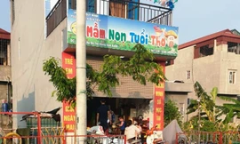 Trẻ bị bỏng khi học kỹ năng tại trường mầm non tư thục Tuổi Thơ - Ảnh: Hoàng Long