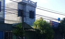 Ngôi nhà xảy ra vụ chồng tẩm xăng đốt vợ - Ảnh: Hoàng Long