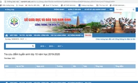 Từ 18 giờ ngày 16/6, tỉnh Nam Đinh công bố điểm thi vào lớp 10 công lập - Ảnh: Hoàng Long