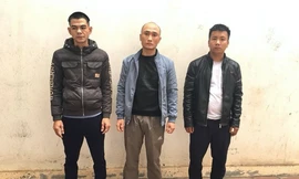 Băng trộm liên tỉnh có 7 tiền án vùa bị Công an thành phố Ninh Bình bắt giữ - Ảnh: Hoàng Long